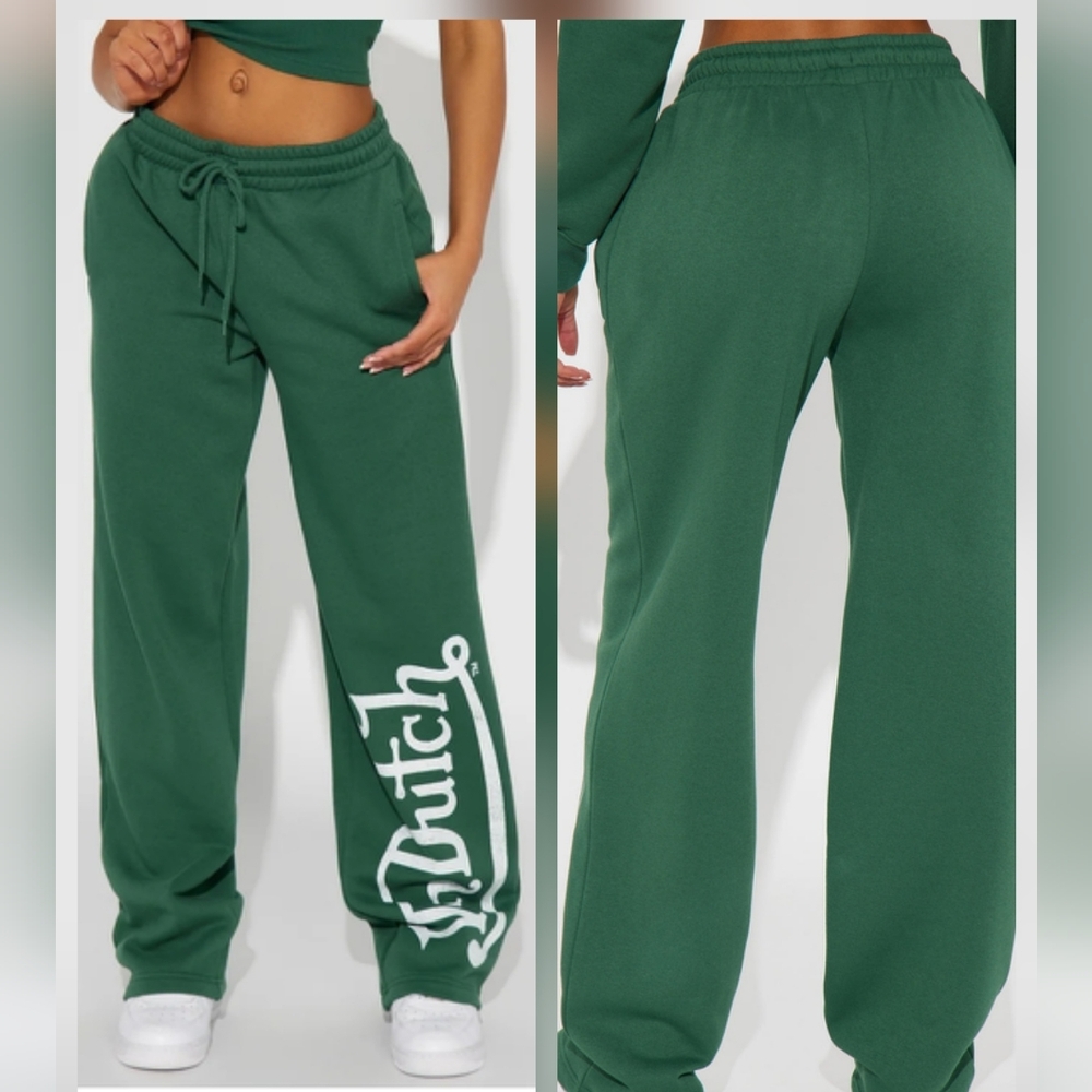 Hunter Green Von Dutch Sweatpants